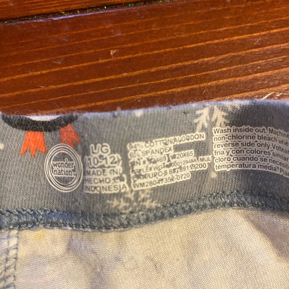 Penguin pattern gray girls leggings - Picture 4 of 4